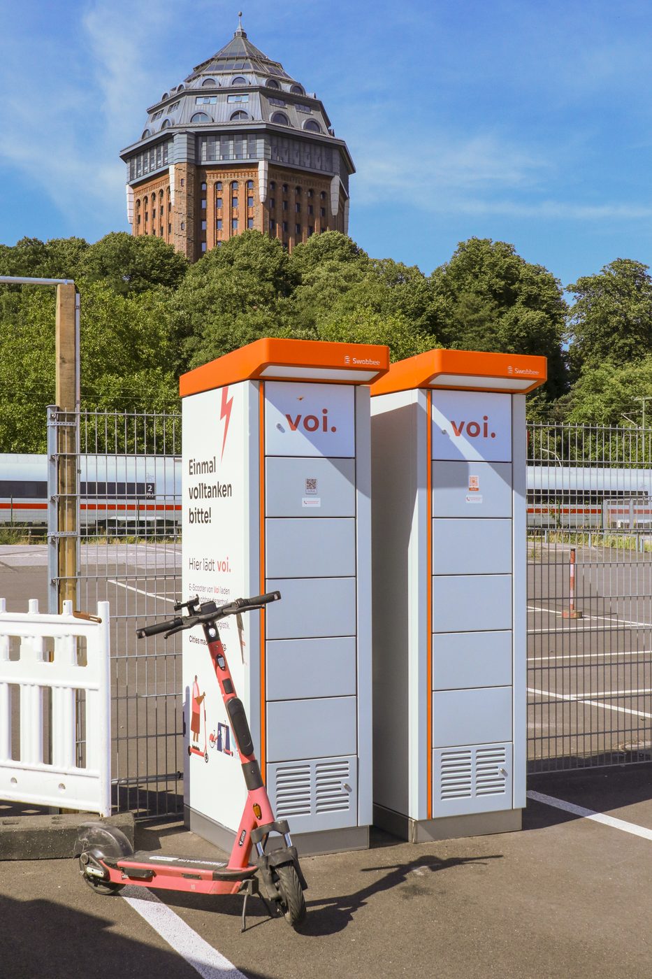 Swobbee battery swap station in Hamburg